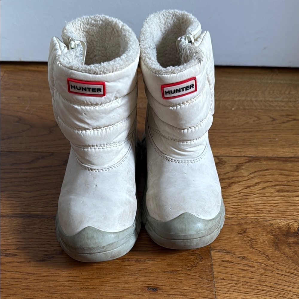 Hunter Kids White Intrepid Little Kids Snow Boots, size 9.5